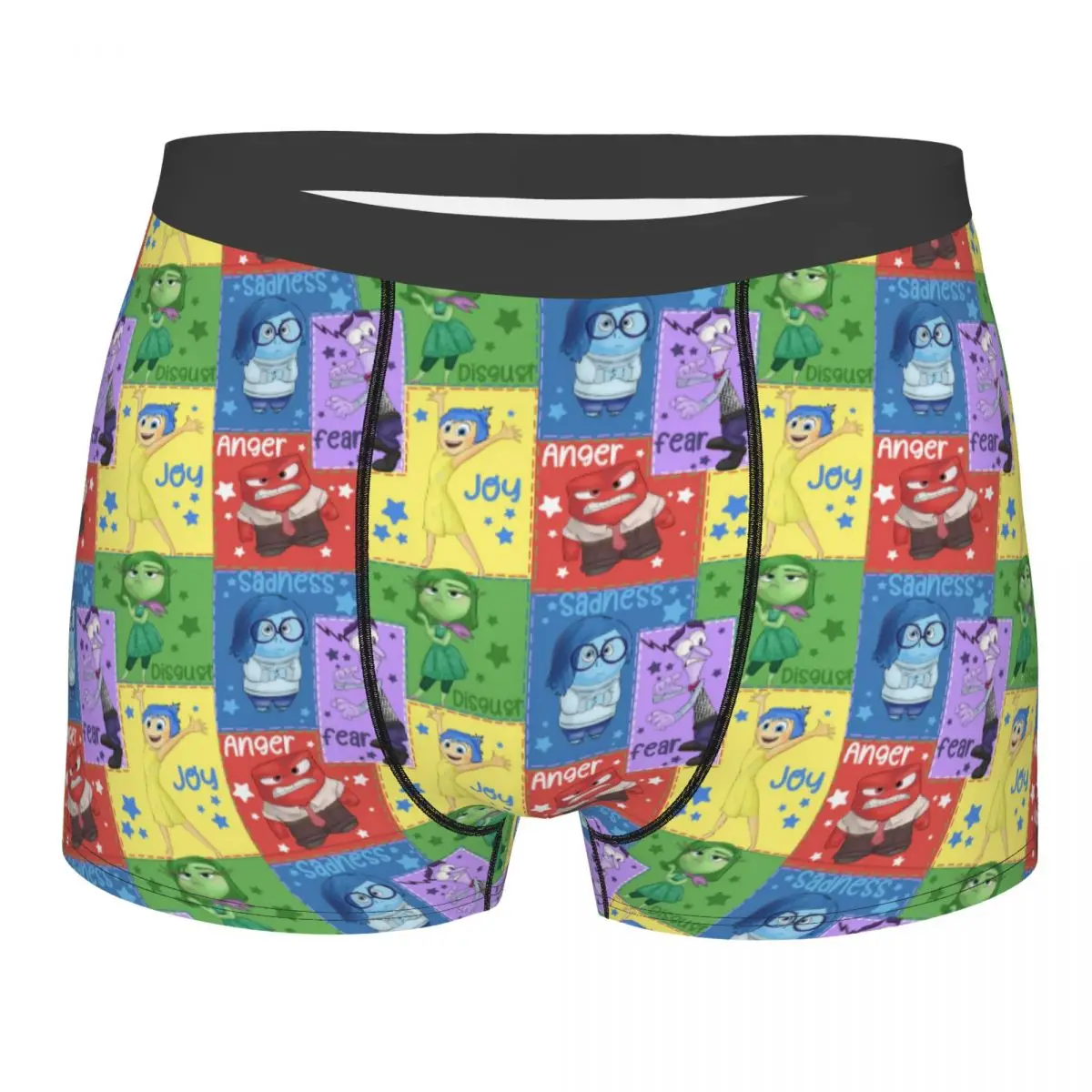 

Custom Inside Out Anime Friendly Underwear Male Printed Family Boxer Briefs Shorts Panties Soft Underpants