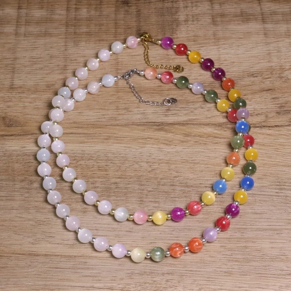 UV Reactive UV Reactive Bracelet Sunlight Color Changing Photochromic Changing Bracelets Multicolor Glossy Round Bracelet
