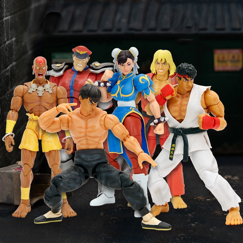 StreetFightelr 6-inch Movable Figure RYUl KENl CHUNLA Charlie Nash GUILEE ALEXI EHONDAL BLANKAL ZANGIEF DHAISIM Cammy White