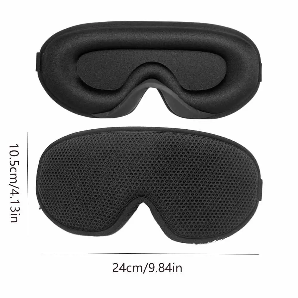 Máscara de sono 3d respirável, recuperação lenta, macia, blackout, alça elástica ajustável, bloqueio de luz, auxílio para dormir, descanso