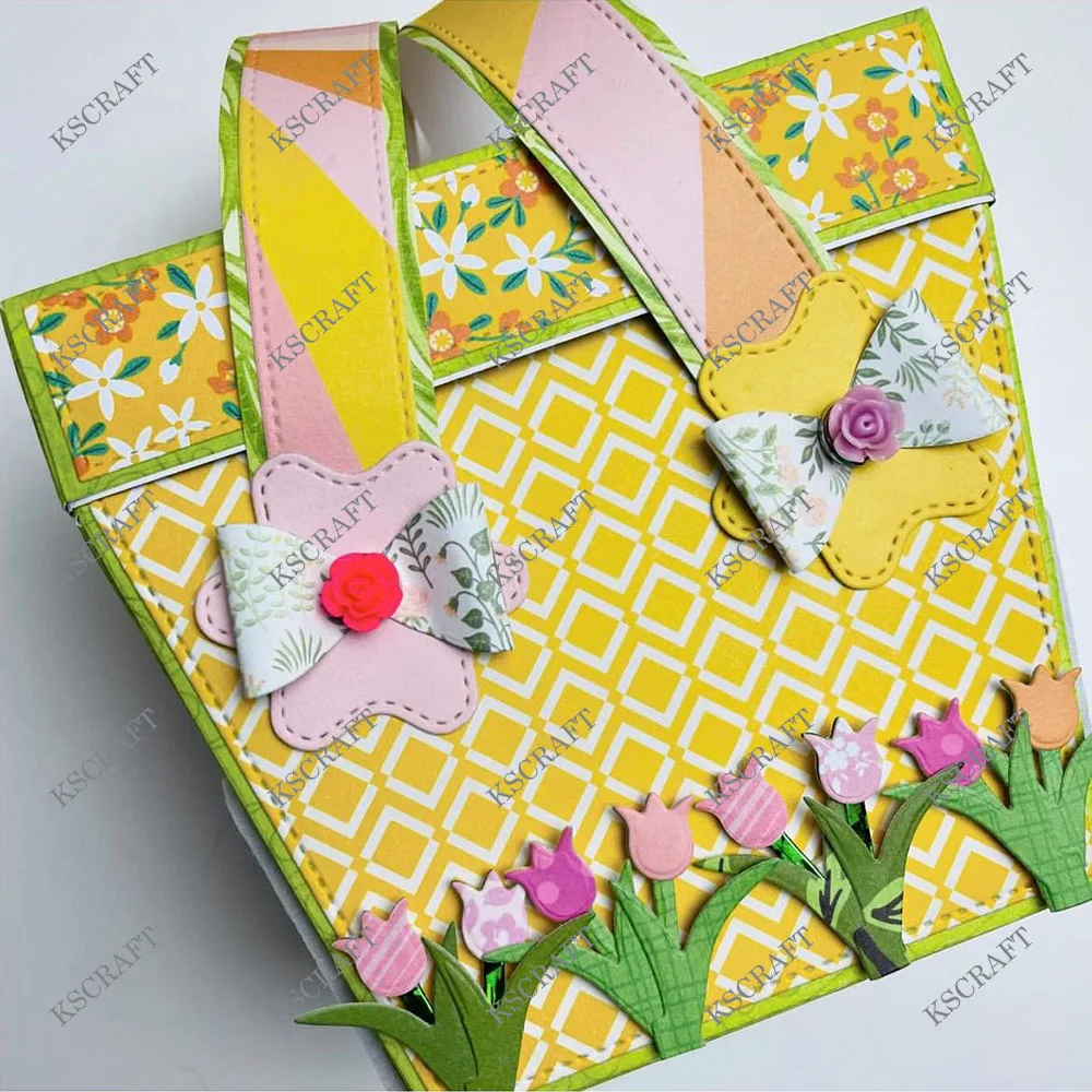 KSCRAFT Picnic Basket Box   Metal Cutting Dies Stencils for DIY Scrapbooking Decorative Embossing DIY Paper Cards