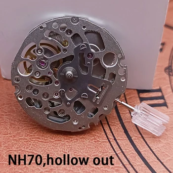 H70/NH70A Movimento automatico dell'orologio cavo 21600 BPH 24 gioielli Orologi da polso ad alta precisione Sostituzioni Orologio da polso per uomo