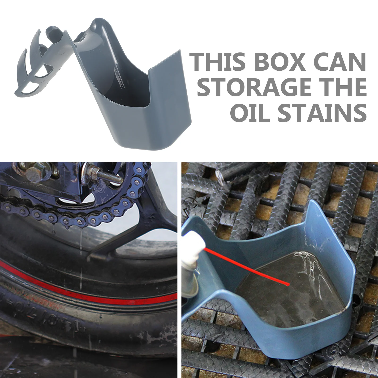 

Bike Chain Cleaning Collector Box Multi Purpose Oil Resistant Tool Holder for Motorcycle Bicycle Prevents Mess and Extends Chain