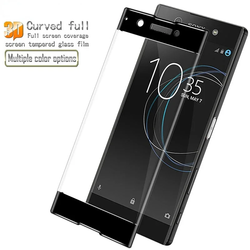 Dla Sony Xperia XA1 XA2 Plus 3D zakrzywione szkło hartowane dla Sony XA1 XA2 Ultra Screen Protector szkło ochronne