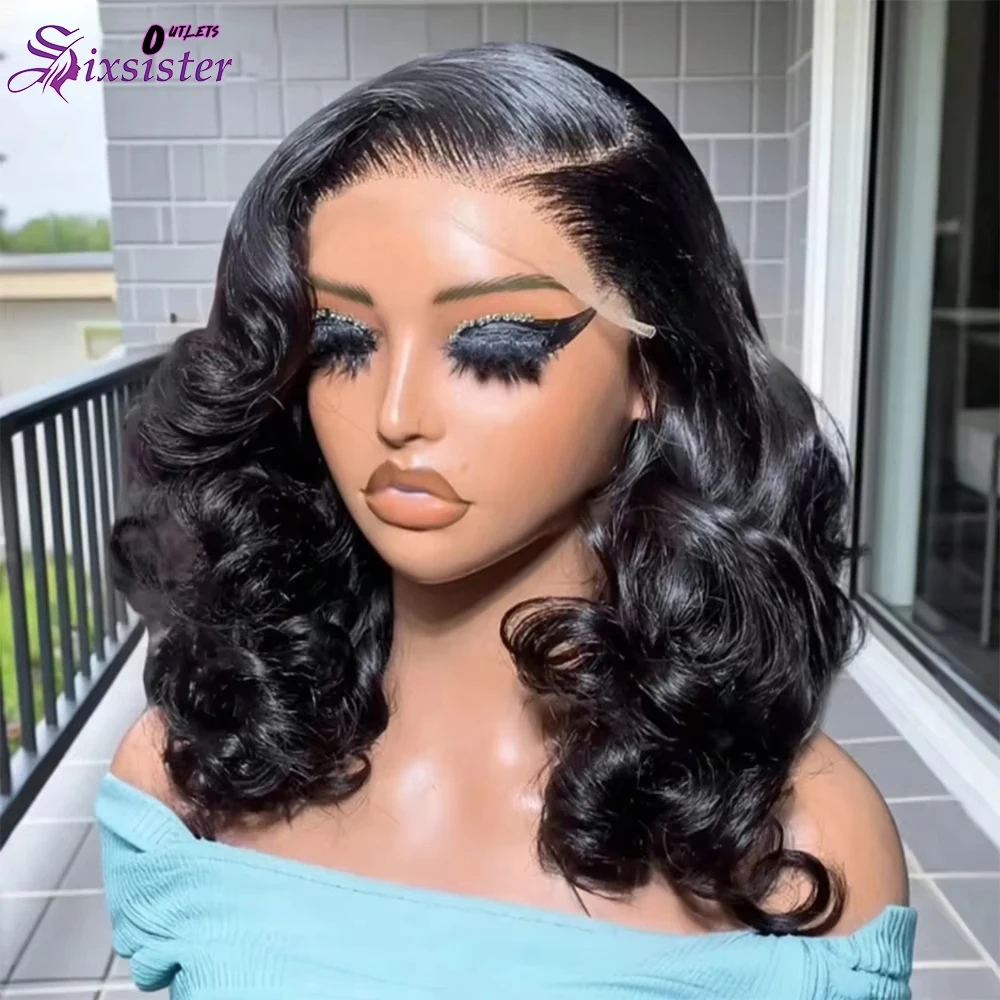 

Объемная волна Короткий парик Боб Человеческие волосы 13x4 Парики фронта шнурка Предварительно выщипанные Короткие парики Боб Бразильские объемные волны 4x4 Закрытие Боб парик