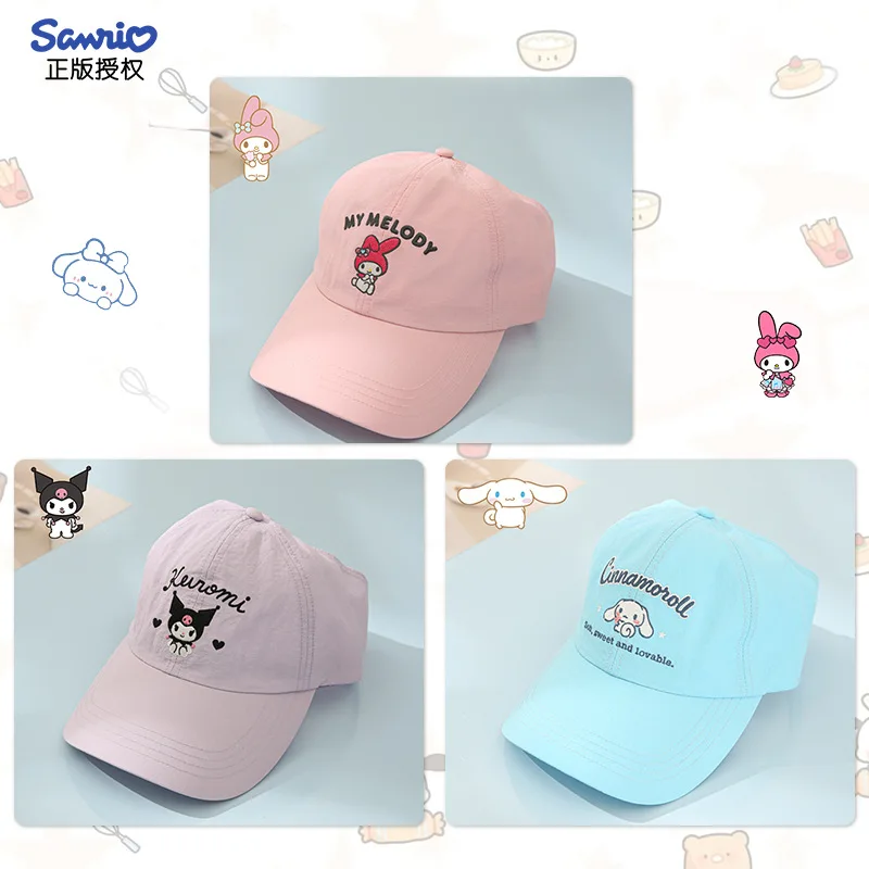 

anime Kuromi My Melody Cinnamoroll Baseball cap Kawaii Go out to shade and protect against sun UV protection Baseball cap