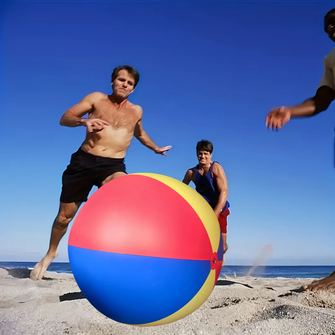 Inflável engrossado grande praia de futebol jardim de infância brinquedo interativo bola de praia inflável engrossado brinquedos gigantes bola