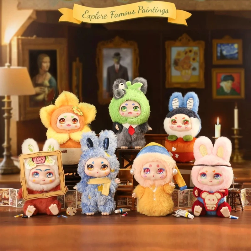 

Kimmon Explore Famous Paintings Series Blind Box Toys Kawaii Anime Figures Mystery Surprise Box Bags Pendent Decor Bithday Gifts