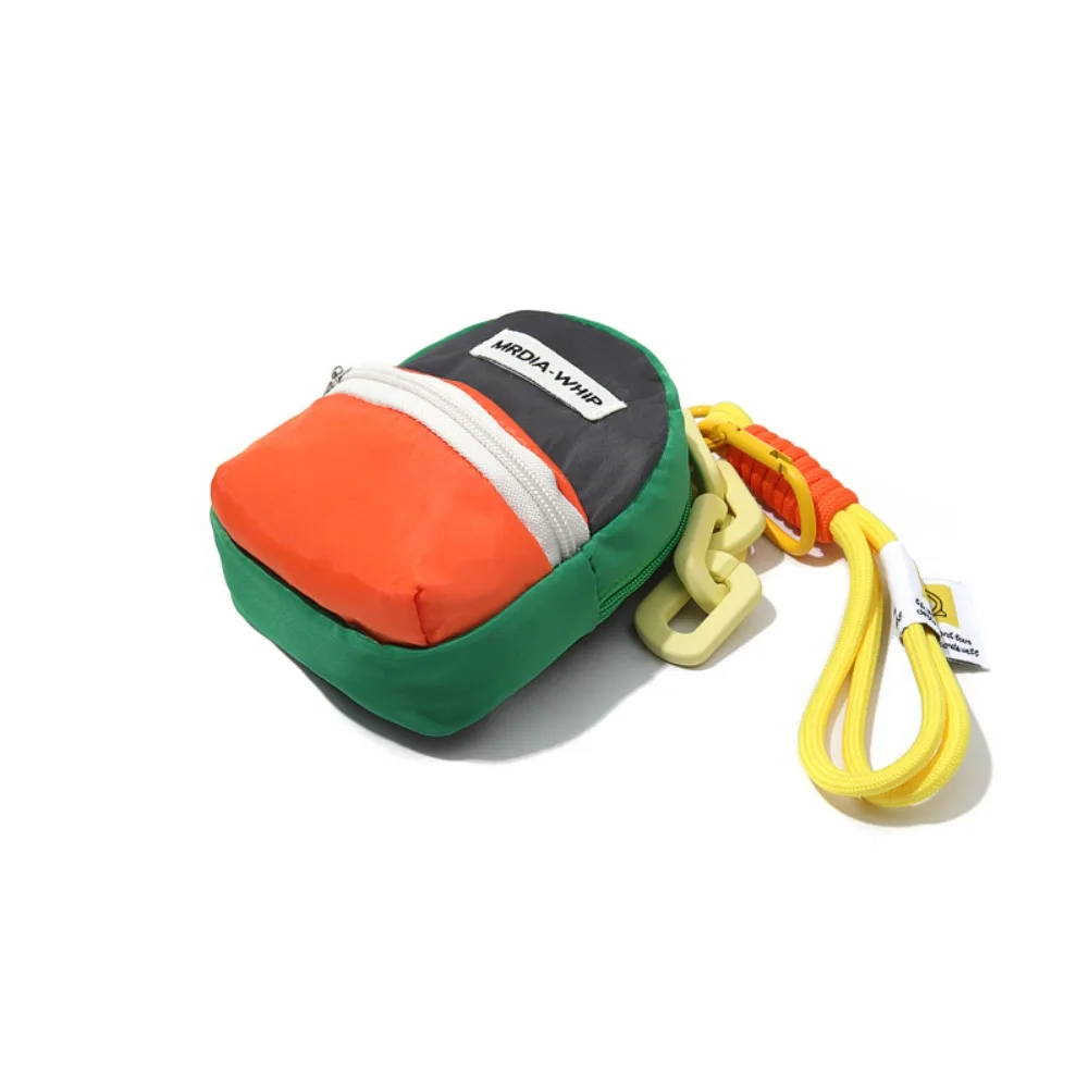 Kawaii Zipper Coin Purse Macaron Color Mini Wallet Pouch Portable Key Chain Earphone Bag Sports