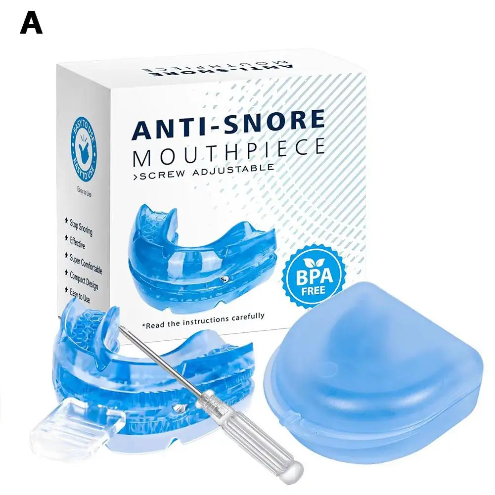 Adjustable Anti Snoring Mouth Guard Anti-Snoring Mouthpiece Sleeping Improve Mouthpiece Devices Sleep Snoring Bruxism Stopp O2O8