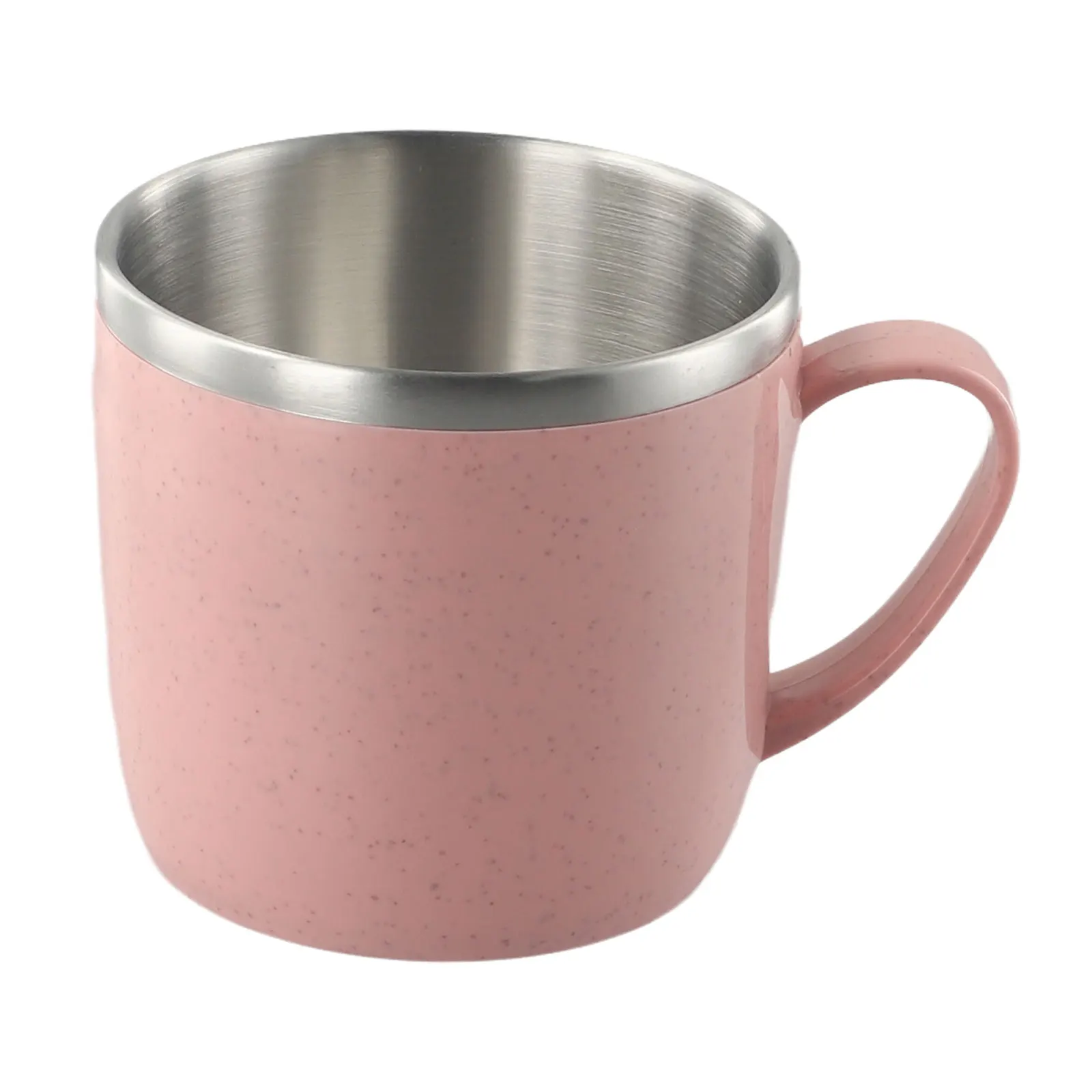 Coffee Mugs Stainless Steel Cup Shatterproof With Handle Anti-scalding Double-layer Insulated Cup Milk Tea Water Bottle