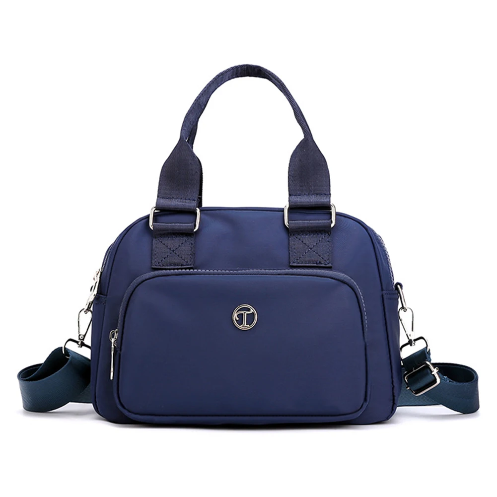 

Top-handle Bags Solid Color Female Hand Bag Large Capacity Fashion Casual Nylon Adjustable Strap Simple for Weekend Vacation