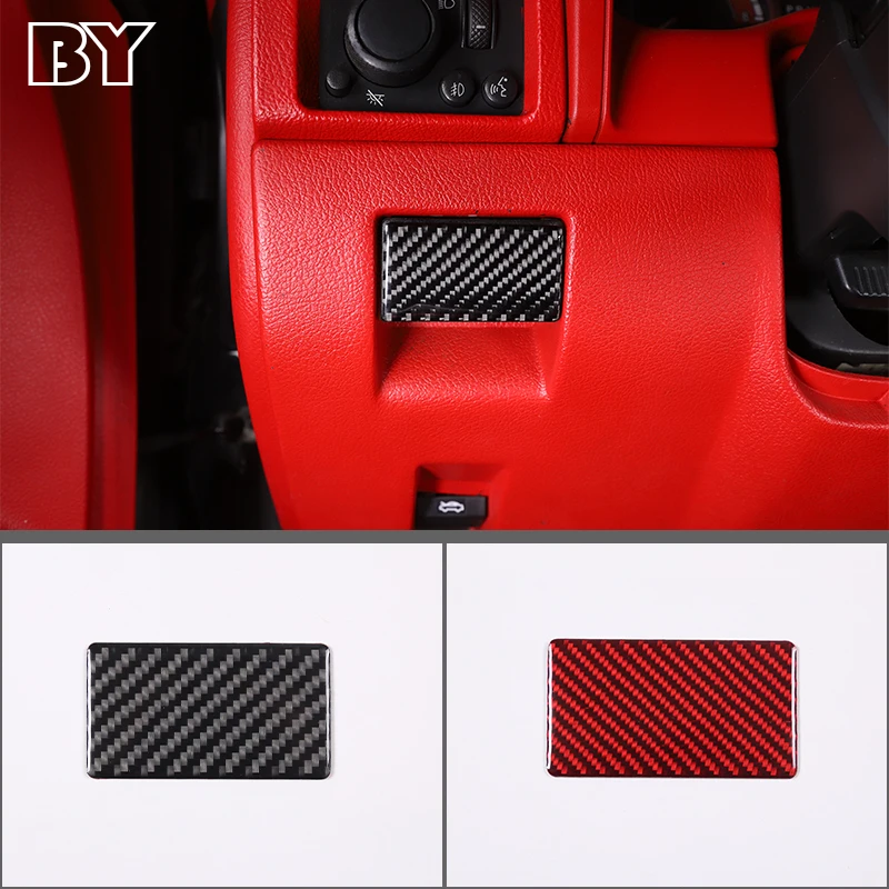 

Car Parking Brake Release Handle Switch Trim Interior Carbon Fiber Sticker Decorative For Hummer H3 2005-2009 Auto Accessories