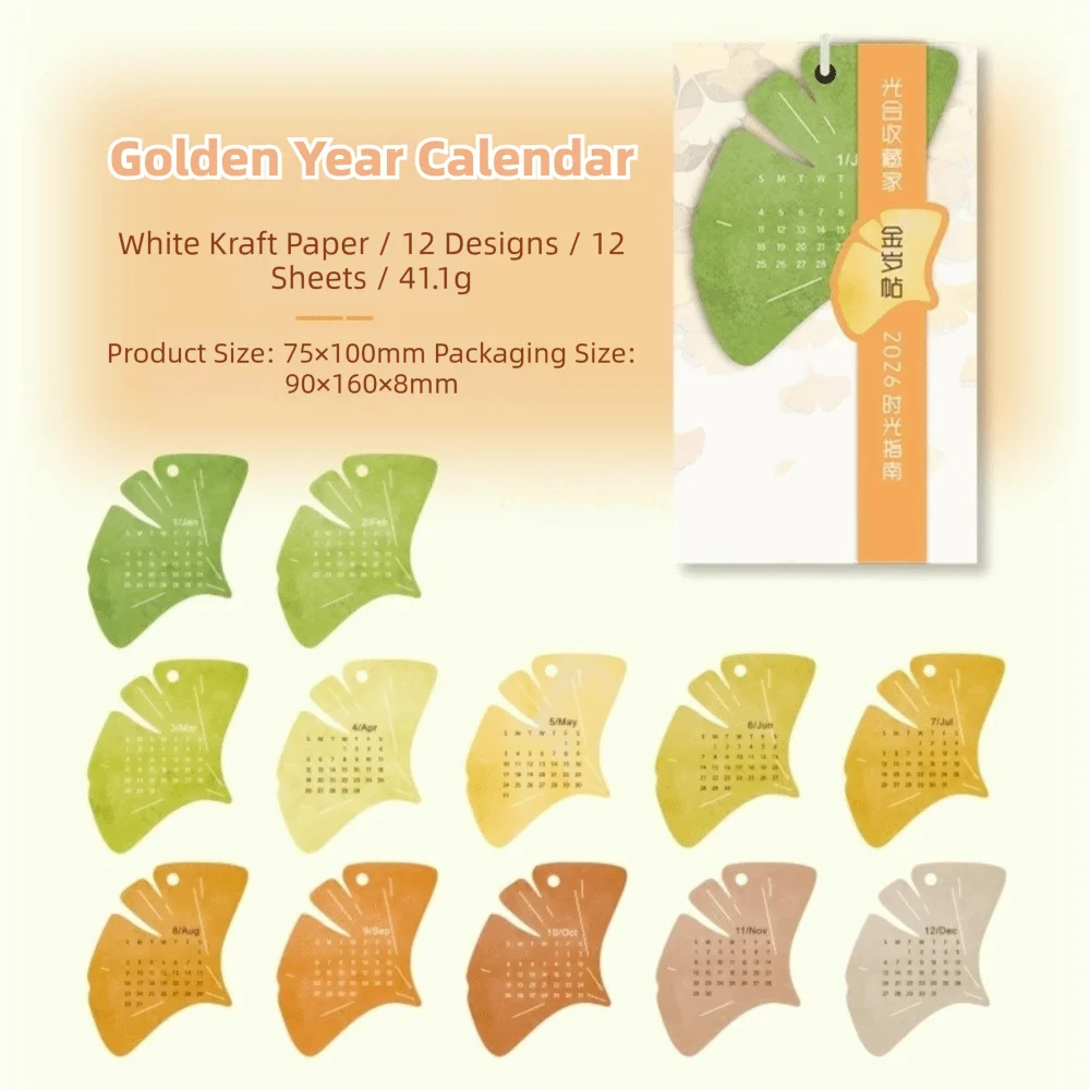 

Functional Accessory Small Size 2026 Desk Calendar Aesthetic Design Portable Desk Calendar Schedule Mark Desktop Calendar School