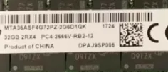 

For 32G 2RX4 PC4-2666V server DDR4 REG ECC RDIMM MTA36ASF4G72PZ-2G6E1QI