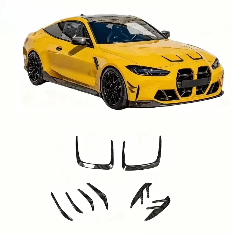 

Dry Carbon Fiber Exterior Trims MP Style Body Kit Hood Trims Fender Trims Front Bumper Canards for M3 M4 G80 G82