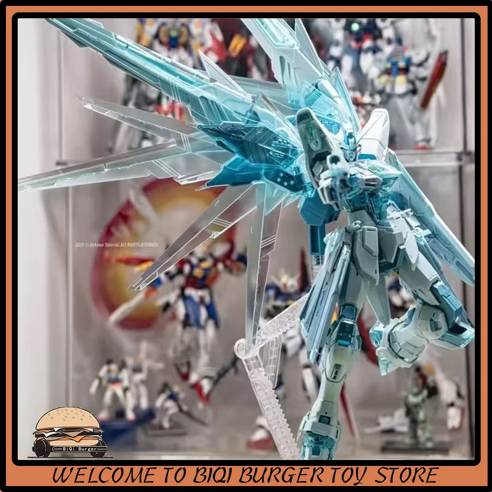 

Новый MG 1/100 Freedom 2.0 Transparent Blue Edition, экшн-модель, сборная модель, комплект, аниме-фигурка, подарки на день рождения