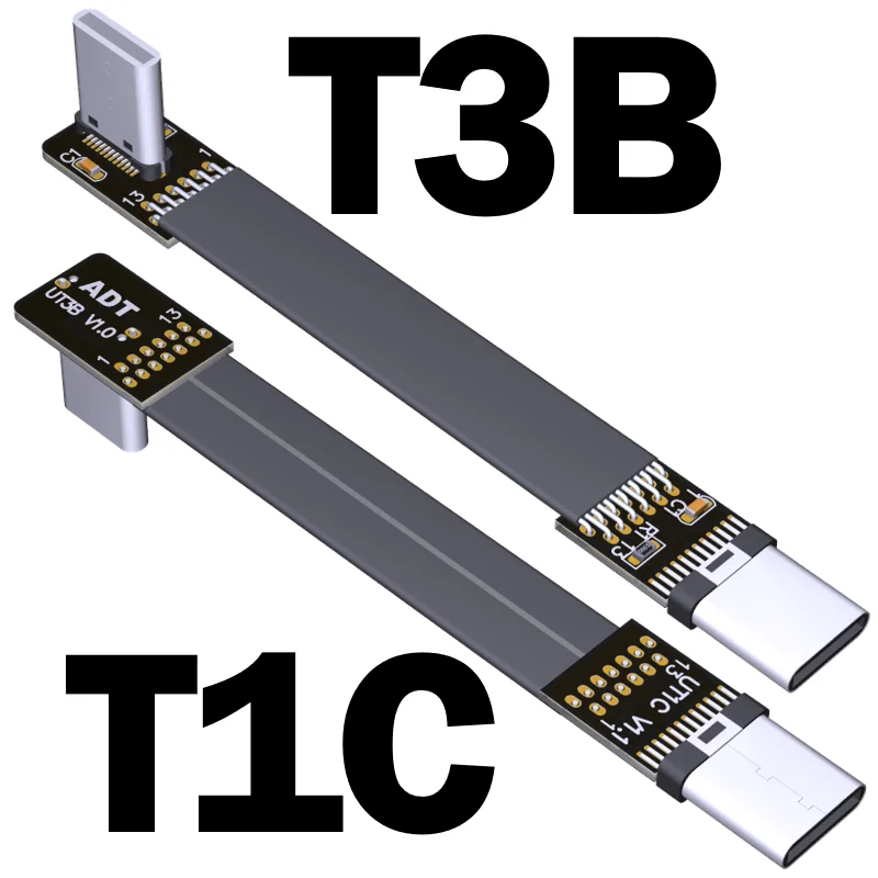 Vertical FFC USB 3.1 USB-C Male Female FPV Slim Thin Flat Soft Flexible FPC Cable for GPS FPV Brushless Handheld Gimbal Monitor