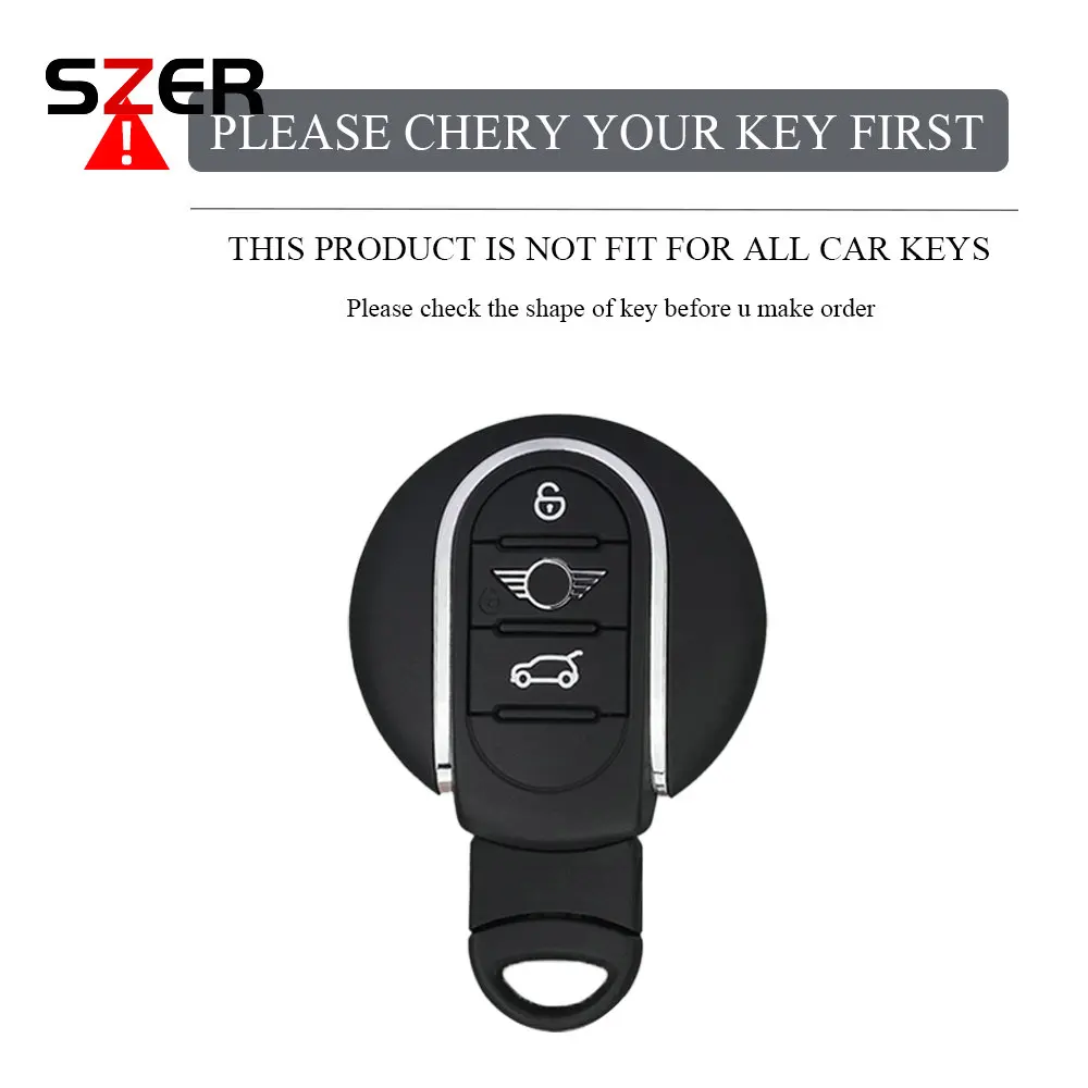 TPU Car Key Case Cover For BMW Mini COUNTRYMAN COOPERS ONE JCW CLUBMAN F54 F57 F56 F55 F60 Roadster Fob Holder Shell Keychain