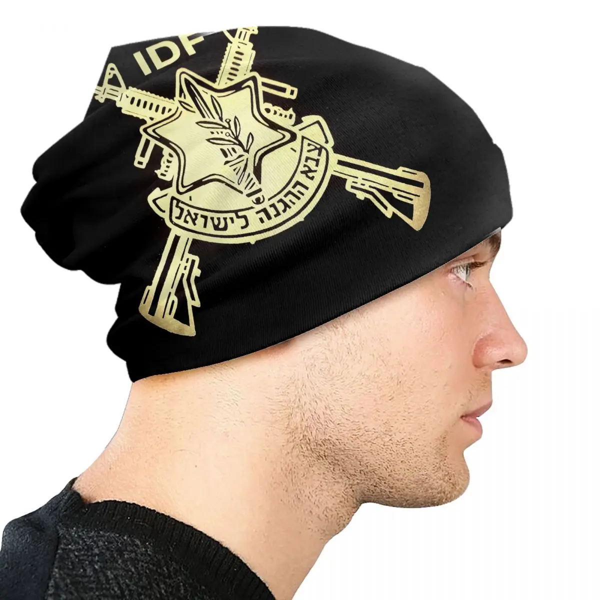 Israël Defensie Troepen Skullies Mutsen Cool Winter Warm Mannen Vrouwen Breien Hoed Unisex Volwassen Militair Leger Idf Motorkap Hoeden