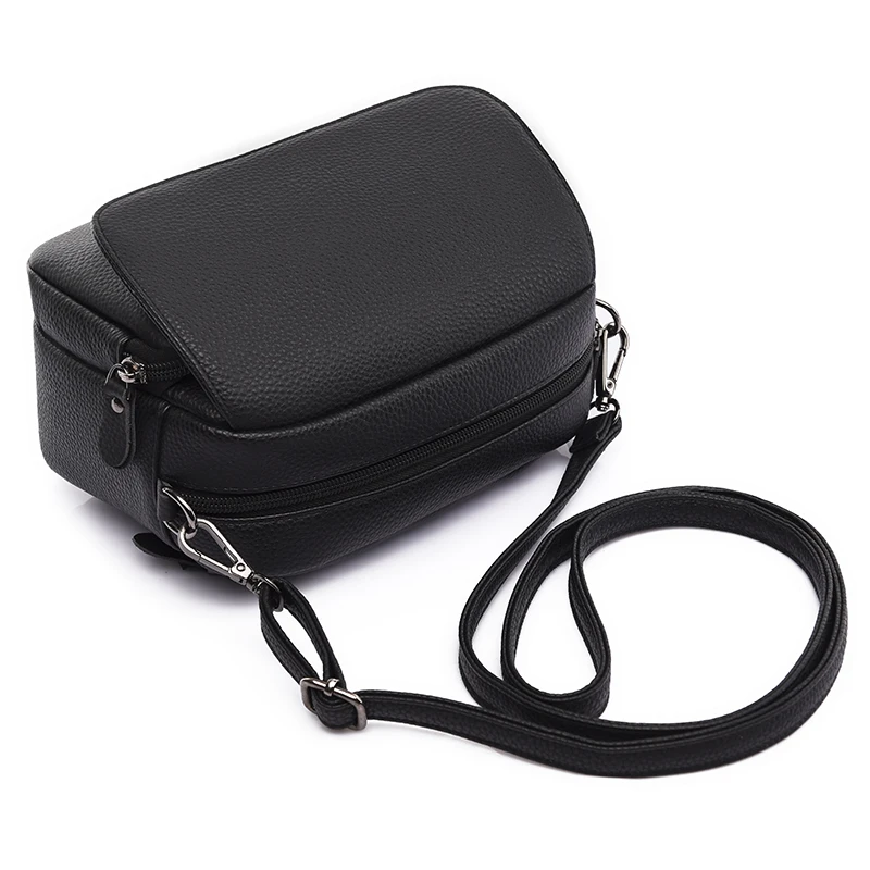 Genuine Leather Real Cowhide Women\'s Casual Fashion Bag Women Messenger Bag Small Shoulder Bag Crossbody Bags for Women Handbags