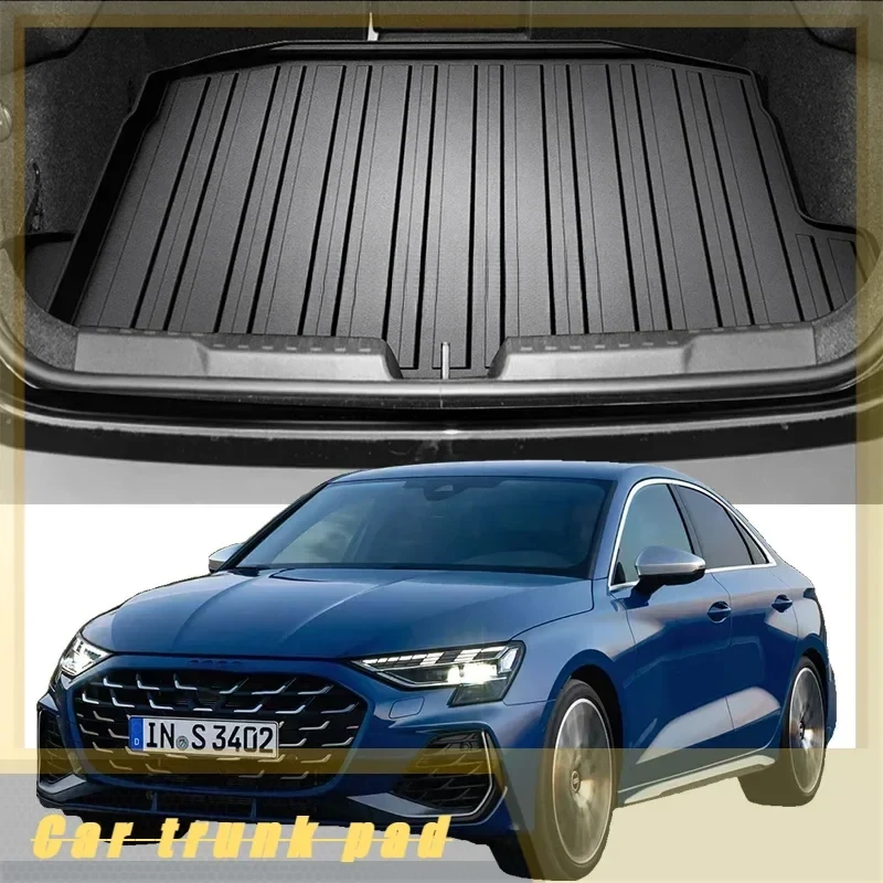 Car Auto Rear Boot Cargo Liner Tray Trunk Mat Carpet for Audi A3 2014-2024 2018 Cushion Pad Carpet Pad Anti-dirty Anti-water