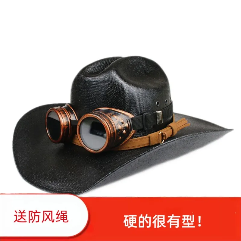 Eye-protecting windproof goggles woven rigid cap waterproof sun-proof and sunshade