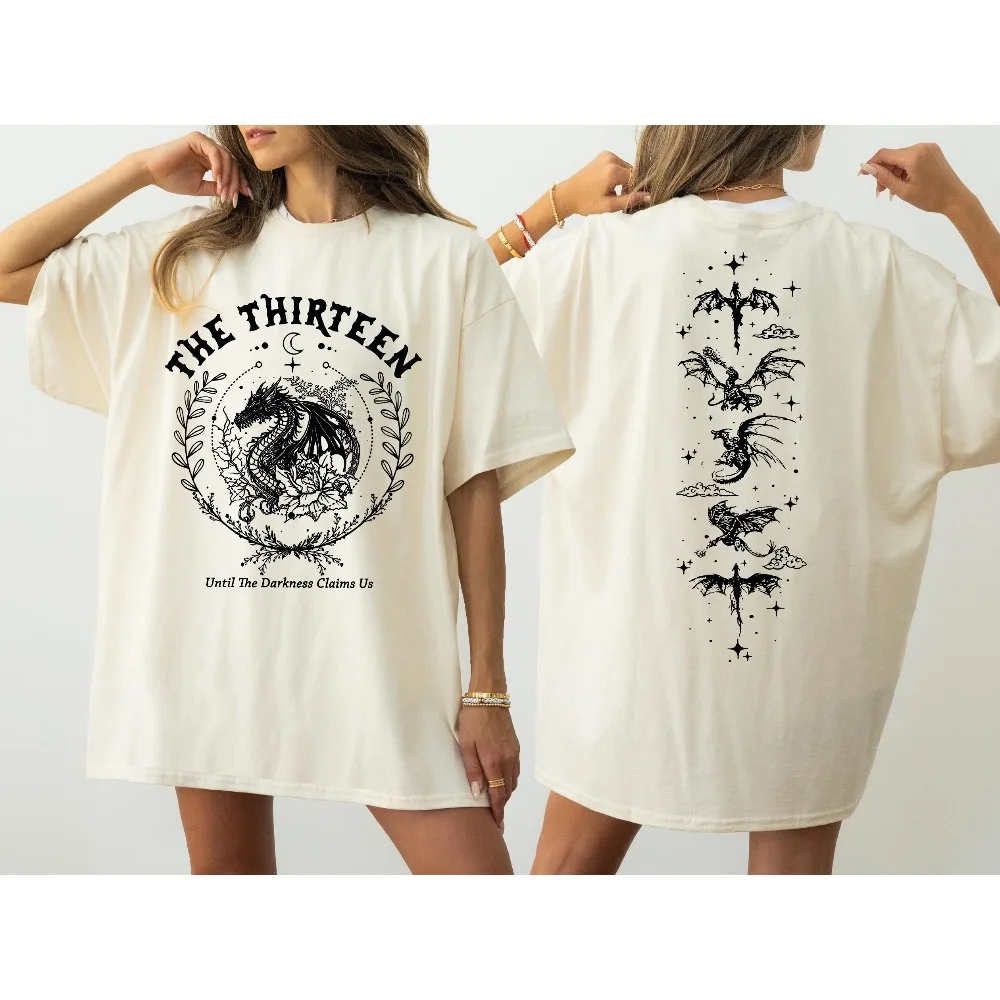 The Thirteen Throne of Glass Comfort Colors Women's T-shirt, Two-Sided Printed Shirt , From Now Until The Darkness Claims Us