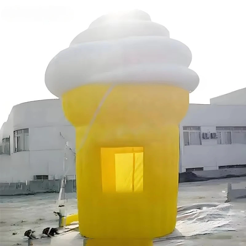 

Customized out-of-home advertising Inflatable Apple Fruit Tent LED Lighting Balloon Model Promotion