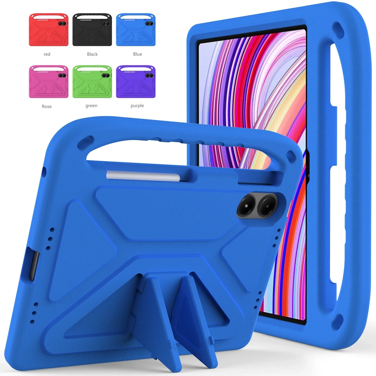 

Kids EVA Case For New Redmi Pad 2 2025 SE 8.7 11 inch Pro12.1 2024 ShockProof Tablet Cover For XIAOMI Pad 7 6 5 Pro Stand Funda