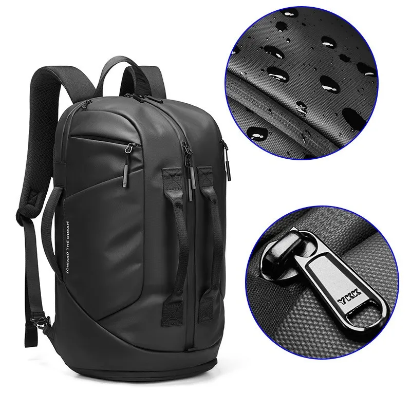 

15.6" Laptop Backpack for Men & Women, Waterproof Travel & Gym Bag with Shoe Compartment, Multifunctional School Backpack