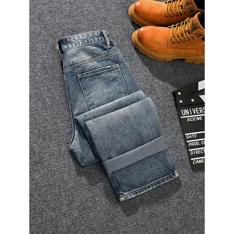 春夏新作 韓国風 トレンドブランド レトロ ルーズ ストレート メンズ ストリート系 個性派 ニッチ ワイドパンツ