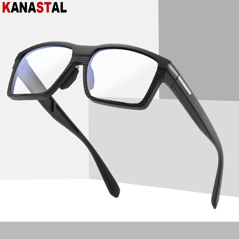 Women Men Optical Presbyopic Eyewear Blue Light Blocking CR39 Prescription Reading Glasses Air Vent TR90 Square Eyeglasses Frame image 2