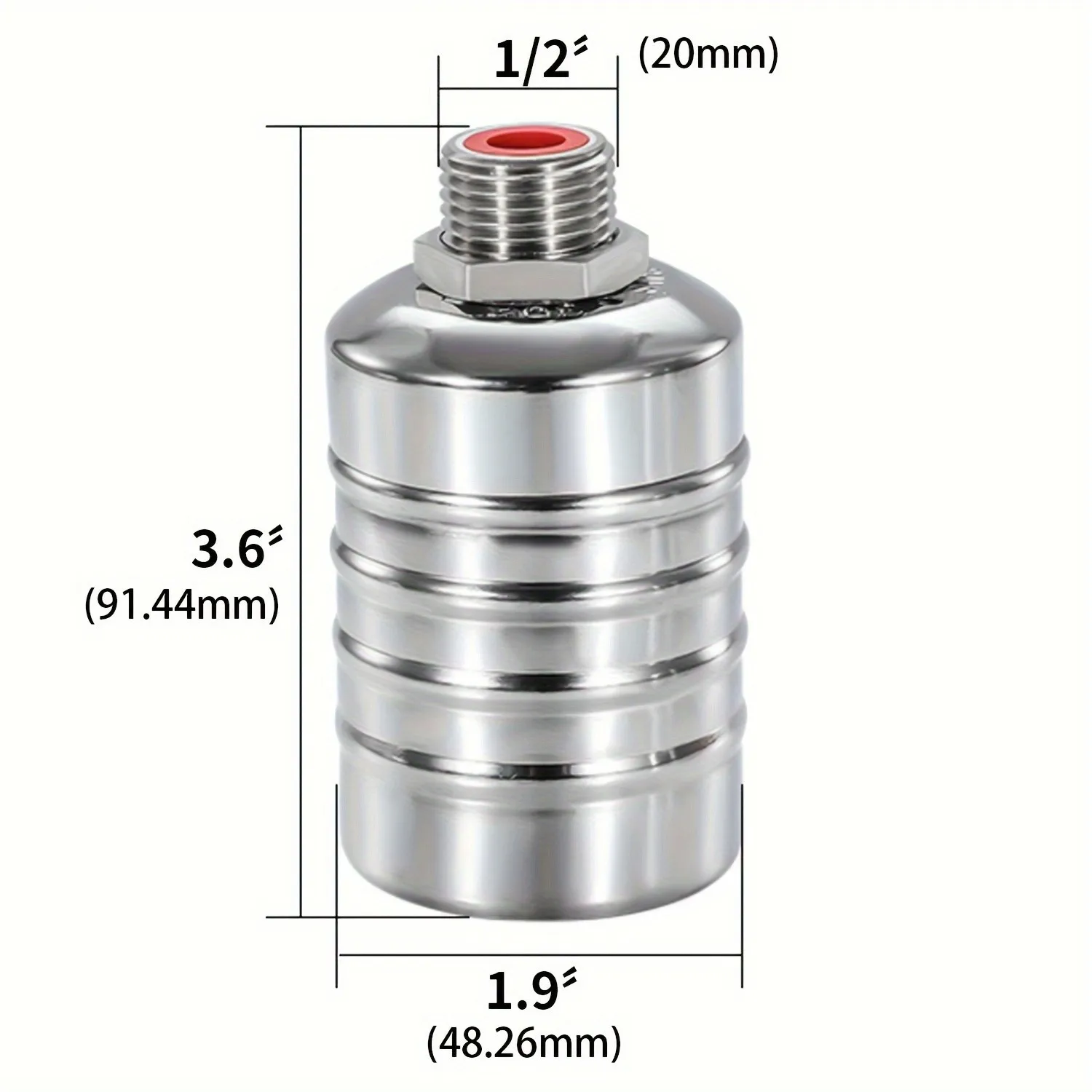 Automatic Water Level Control Valve, 1/2 Inch Float Ball Check System, for Pools, Tanks, Towers, Bsp/npt Thread, 10-150 Psi