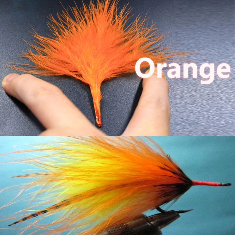 Royal Sissi Plumas de Marabú Teñidas Profesional para Atar Moscas - imagen 4