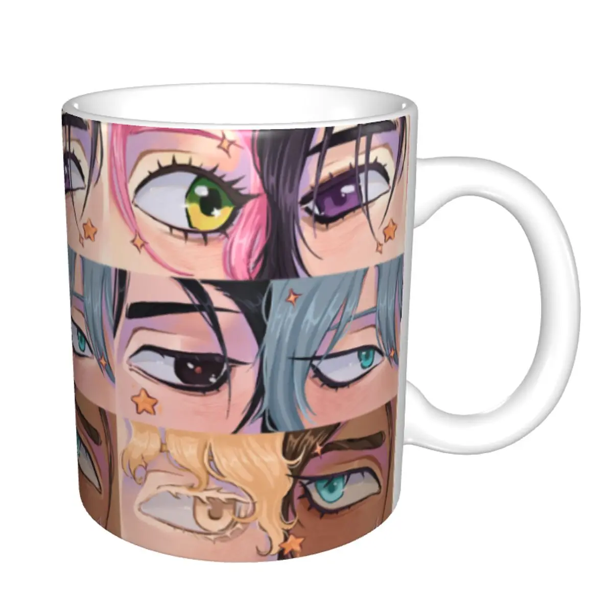 Customized DIY Alien Stage Anime Ceramic Mugs Cartoon Coffee Cup Creative Present