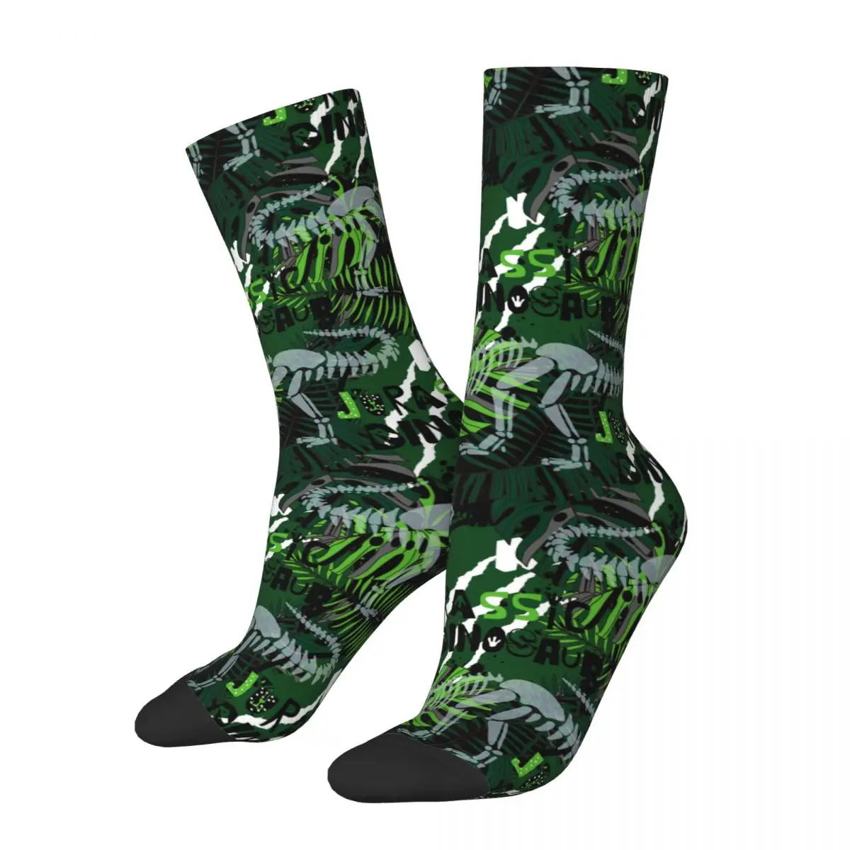 Dinosaurs Socks Shopping 3D Print Boy Mid-calf Sock