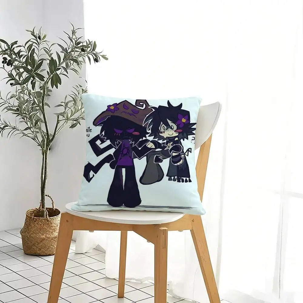 Game Forsaken Azuretime Azure  Square Double-Sided printed Pillow Case Bedroom Bedside Pillow Sofa Cushion Cover Gift