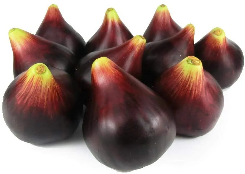 Paquete de 10 piezas de higo de fruta artificial, modelo de fruta para decoración del hogar