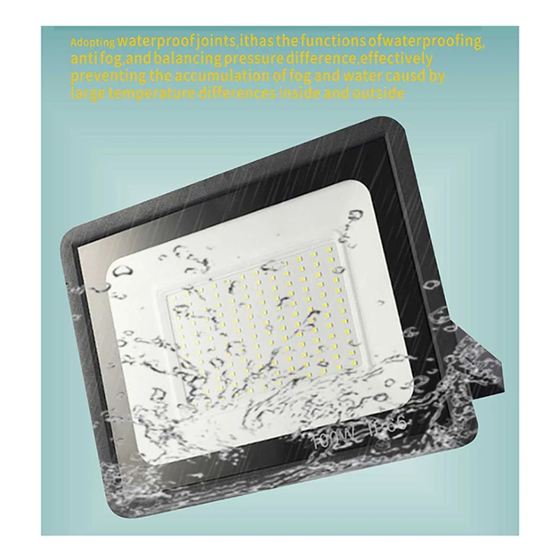 

ABXF-наружный водонепроницаемый светильник, прожектор, светодиодный прожектор AC220, 100 Вт, уличный светильник для сада, крыльца, двора, 6500K