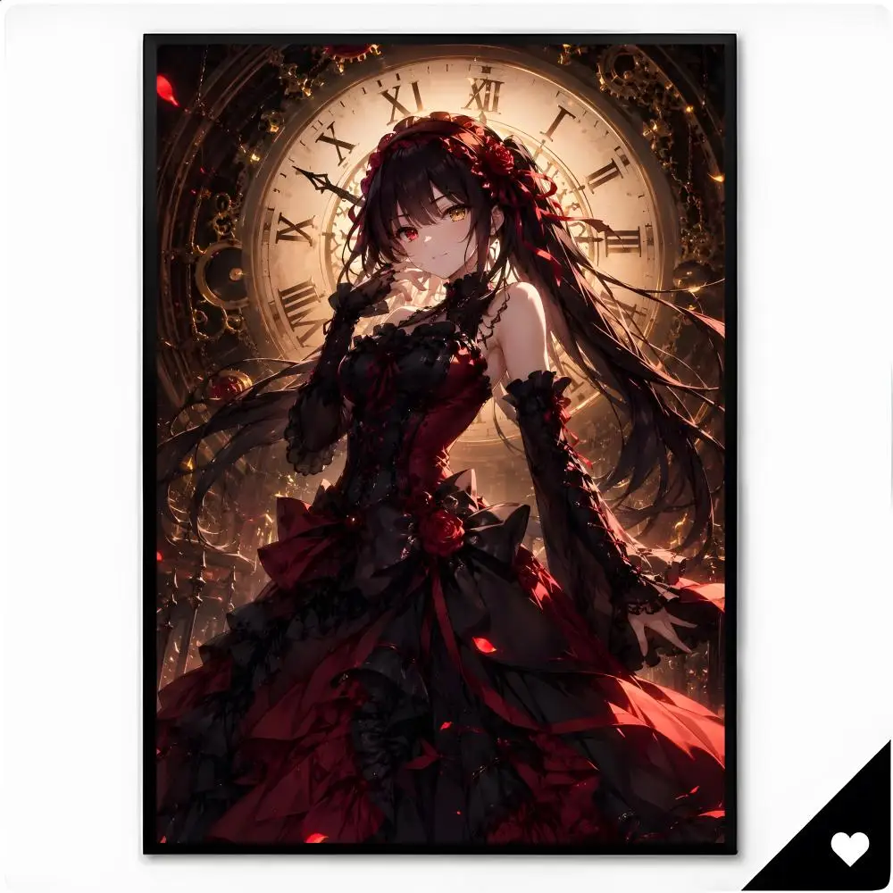 Character Fantasy Date A Live Kurumi Tokisaki Poster Premium HD Decor Wall Art for Interior Room Makeover Home Accents Gift