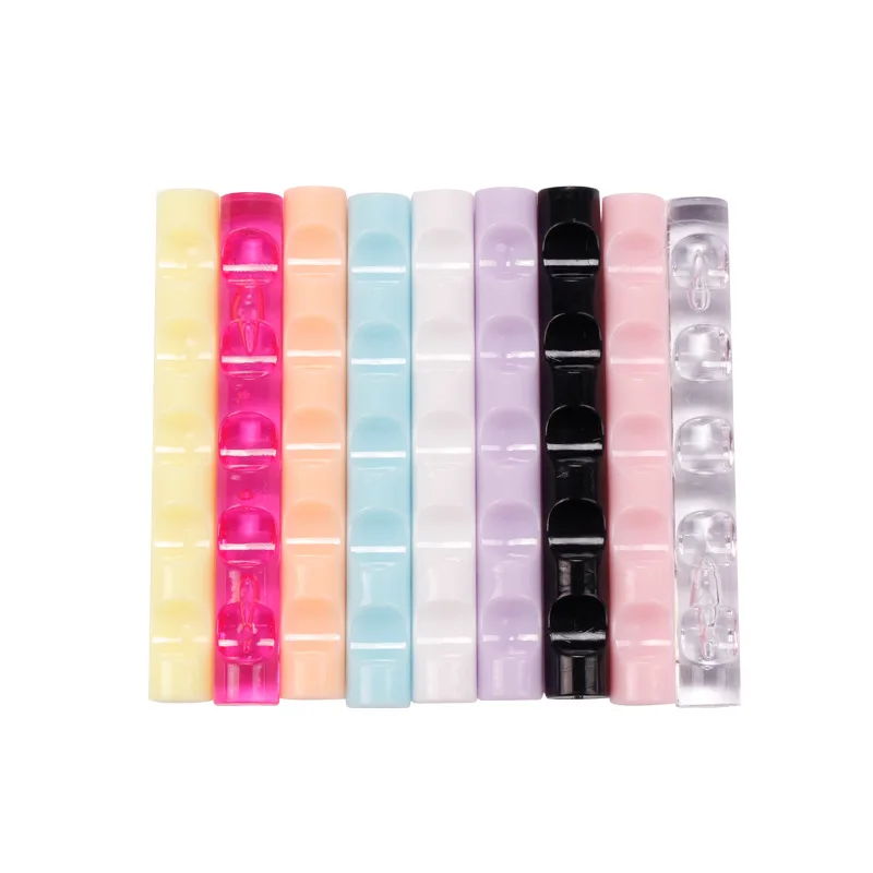 5 Grid Nail Brush Rack Shelf Organizer Acrylic Clear Pen Rest Stand Display Holder Accessory Manicure Tools