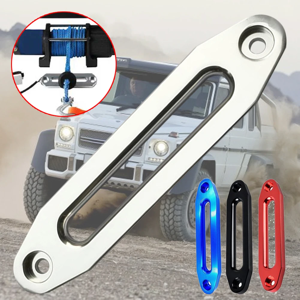 

10 Inch 12000 DBS Winch Rope Guide Silver Hawse Aluminum Fairlead For Off Road 4WD Rope Silver Rope Guide Wire Guide