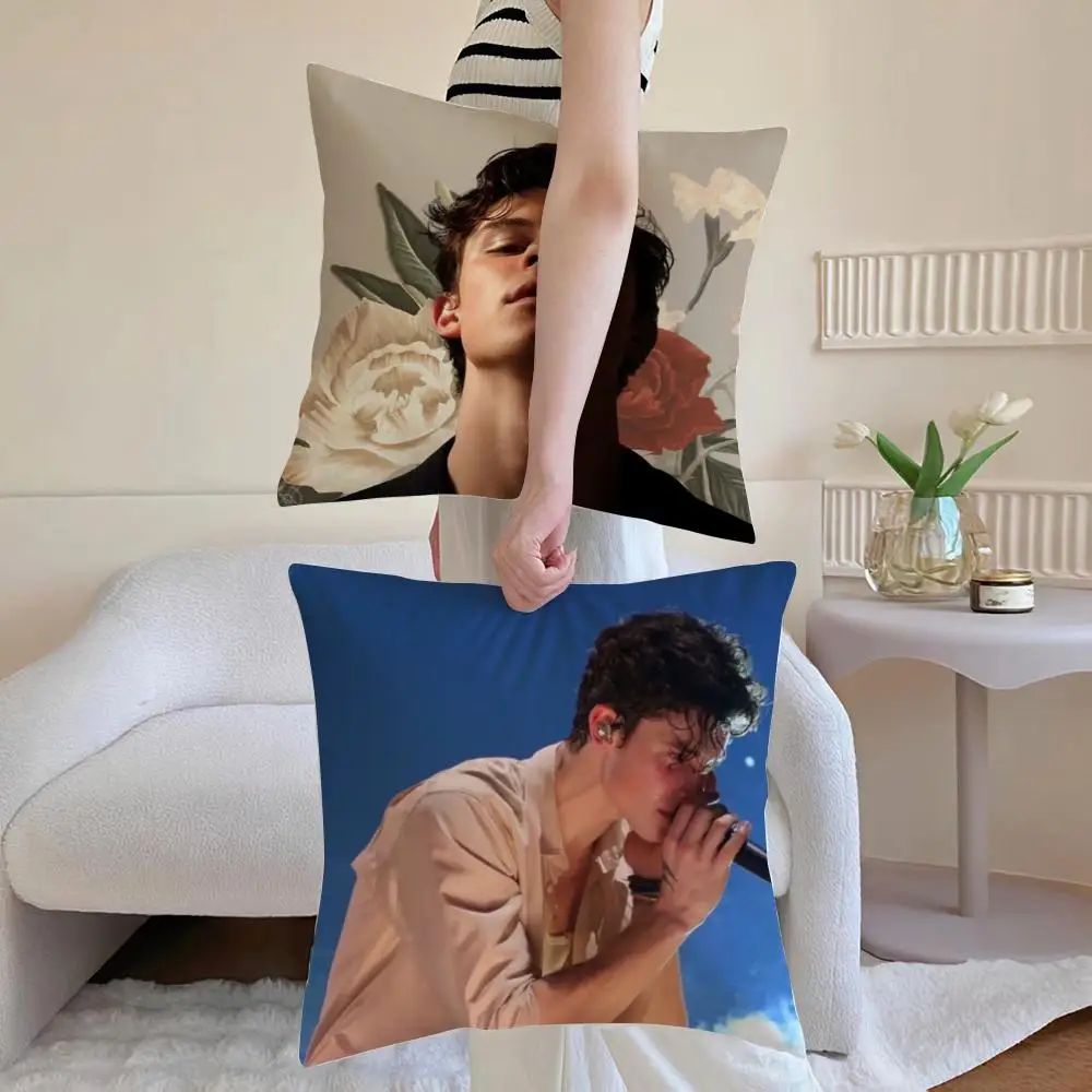 Singer S-Shawn Mendes Cushion Cover Iceland Washable Linen Soft  for Daily Sofa Bed Home Room Decor