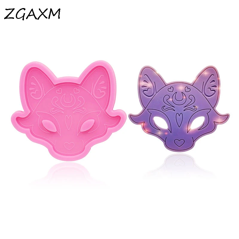 

LM 15 - Shiny Elf fox Shaker Silicone mold epoxy for jewelry Flexible Polymer Clay Kawaii Silicone Mold DIY Cake Chocolate Mold