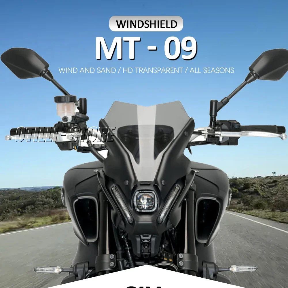 Motorcycle Parts Touring Sports WindScreen Windshield Visor Deflector For YAMAHA MT-09 2021 2022 2023 MT09 MT 09 FZ09 FZ-09 SP - Image 2