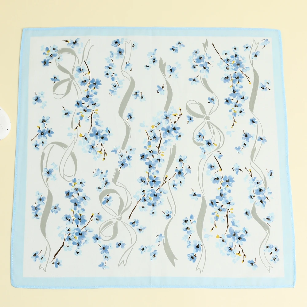 3 Packs of Wedding Supplies, Bridal Souvenirs, Mother's Day Gifts, Pure Cotton Printed Flower Handkerchiefs, Soft Small Silk Scarves, Sweat Towels