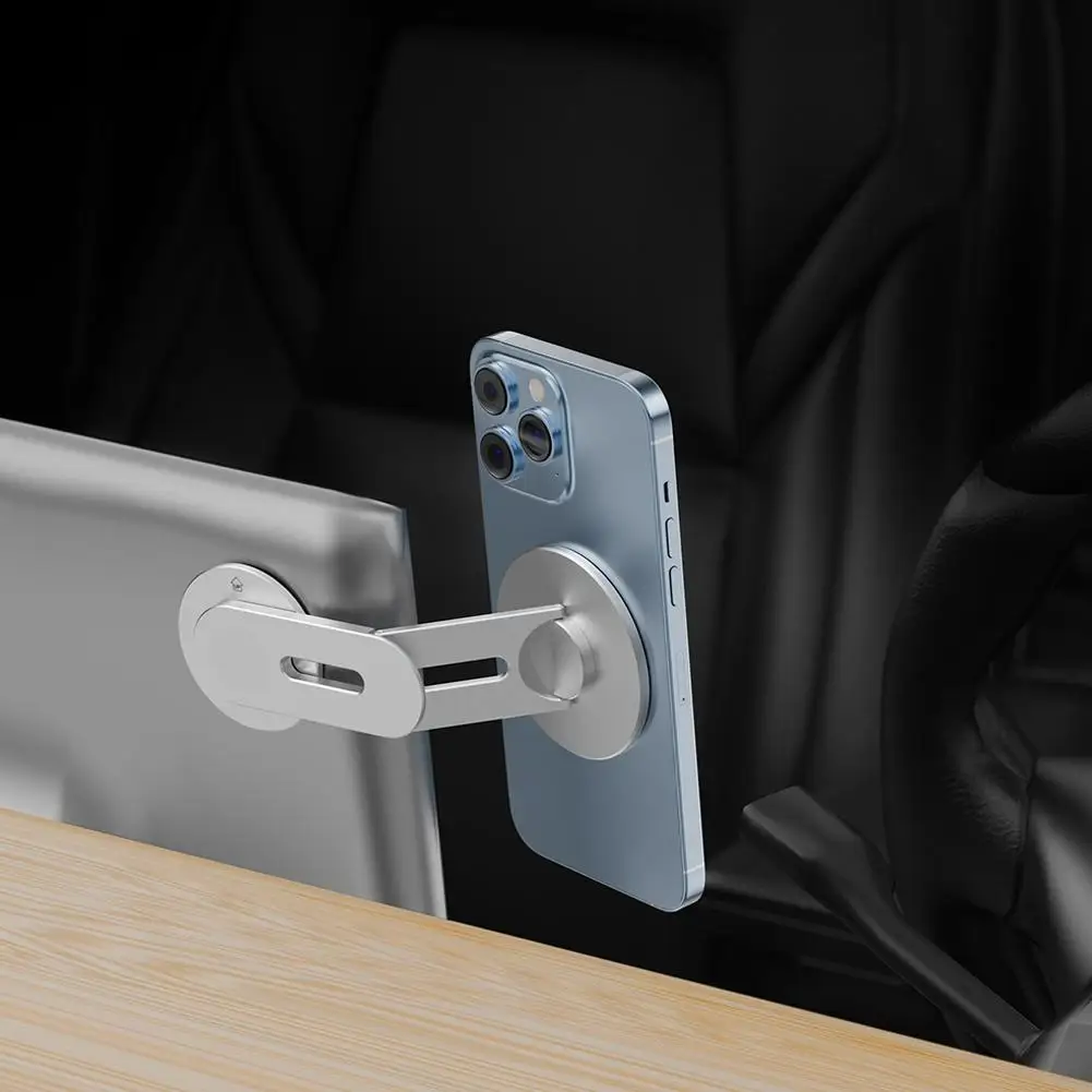 Uchwyt samochodowy na telefon z magnetycznym mocowaniem MagSafe do laptopa/komputera stacjonarnego, ukryty, pływający. — zdjęcie produktu 4