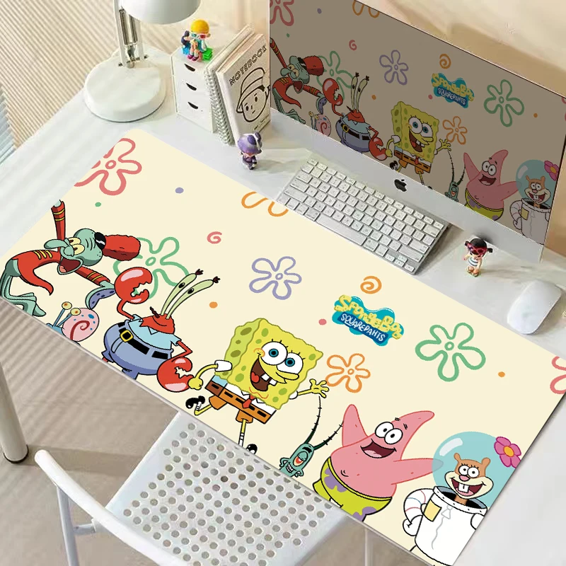 

Новый коврик для мыши премиум-класса «Губка Боб Квадратные Штаны», коврик для мыши с рисунком Патрика Стар для девочек, настольный коврик для офисного компьютера, коврик для клавиатуры, настольный коврик