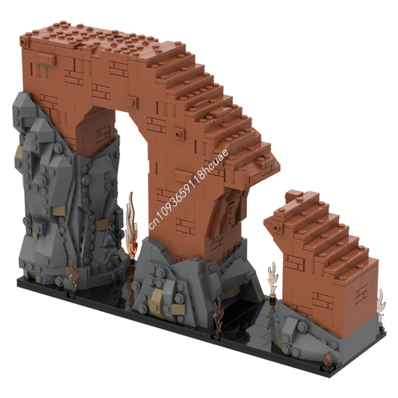 872 Uds. MOC Mines Moria escalera el Señor modelo bloques de construcción montar ladrillos juguetes niños educación arquitectura regalos de navidad